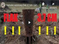 Hamulec wylotowy Flak 3,7 cm - Luftwaffe